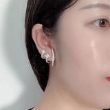 Multi-layer star ear clips women's no-piercing French ear clips wind earrings