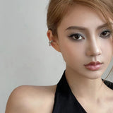 Sweet Shining Zircon Zipper Earbone Clip Earrings