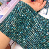 4*4mm Apatite Loose Beads for DIY Jewelry Necklace