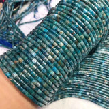 4*4mm Apatite Loose Beads for DIY Jewelry Necklace