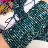 4*4mm Apatite Loose Beads for DIY Jewelry Necklace