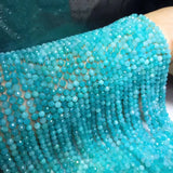 Green Amazonite Faceted Beads 2/3/4/5mm