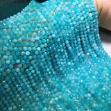 Green Amazonite Faceted Beads 2/3/4/5mm