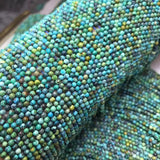 HUBEI Green Multicolor Turquoise Loose Beads 2/3mm for DIY Jewelry