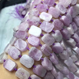 Kunzite Purple Loose Beads 12x16mm Oblong for DIY Jewelry Necklace