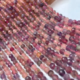 Tourmaline Beads 6mm Round Faceted for DIY Jewelry Necklace Macaroon