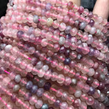 Tourmaline Roundelle Faceted 4*6mm Loose Beads for DIY Jewelry Necklace