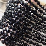 Tourmaline Coin Oval Faceted Loose Beads 6/8mm for DIY Jewelry Necklace