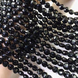 Tourmaline Coin Oval Faceted Loose Beads 6/8mm for DIY Jewelry Necklace