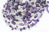 Amethyst Flat Baroque Beads 18-24mm for DIY Jewelry Necklace