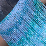 Green Amazonite loose beads 3/4mm faceted for DIY Necklace