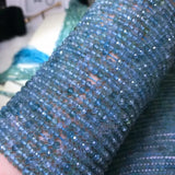 Faceted Light Apatite Roundelle Beads 4mm for DIY Jewelry