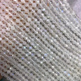 Moonstone AA Round Faceted 6.5mm Loose Beads for DIY Jewelry