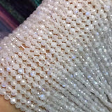 Moonstone AA Round Faceted 6.5mm Loose Beads for DIY Jewelry