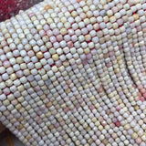 Pink Shell Beads 4mm Faceted for DIY Jewelry