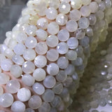 Moonstone Coin Faceted Loose Beads 6*8.5mm DIY Jewelry Necklace