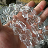 Quartz Crystal Faceted Baroque Loose Beads for DIY Jewelry