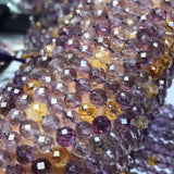 Ametrine Round Faceted 8mm Loose Beads for Jewelry Making