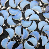 10pcs Moonstone Charms Pendants for Jewelry Making