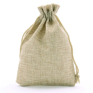 10pcs Fabric Lint Jewelry Bag Drawstring Pouch Gift Bag