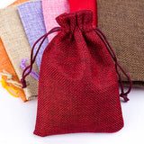 10pcs Fabric Lint Jewelry Bag Drawstring Pouch Gift Bag