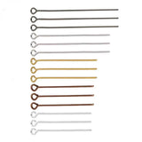 200pcs Red/Silver Eye Head Pin 20 30 40 50 mm Jewelry Making Findings