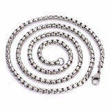 Stainless Steel Chain Necklace 4mm Wide Lobster Clasp