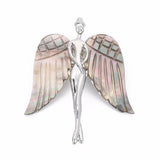Shell Angel Necklace Pendant Wing Charm Pendant Jewelry Women Gift