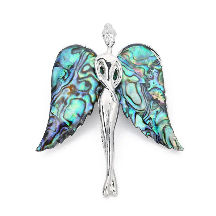 Shell Angel Necklace Pendant Wing Charm Pendant Jewelry Women Gift