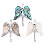 Shell Angel Necklace Pendant Wing Charm Pendant Jewelry Women Gift