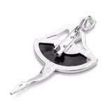 Romantic Multicolor Women Dancer Natural Abalone Bobe Shell Pendant