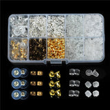 Clear Plastic Bullet Ear Plugging Earring Backs DIY Jewelry Making Accessories