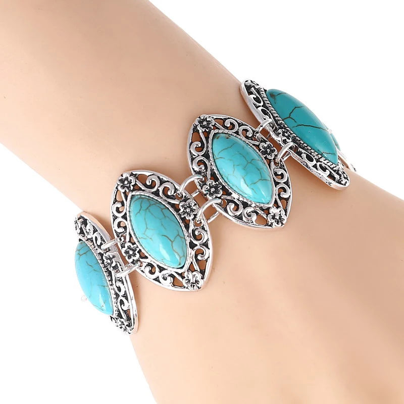 Red Stone Vintage Beach Boho Adjustable Bracelets Jewelry