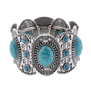 Boho Elastic Bracelets Ethnic Vintage Stretch Bohemian Femme Bracelets