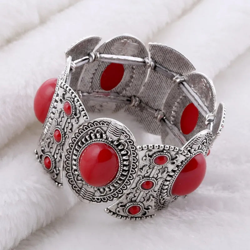 Boho Elastic Bracelets Ethnic Vintage Stretch Bohemian Femme Bracelets