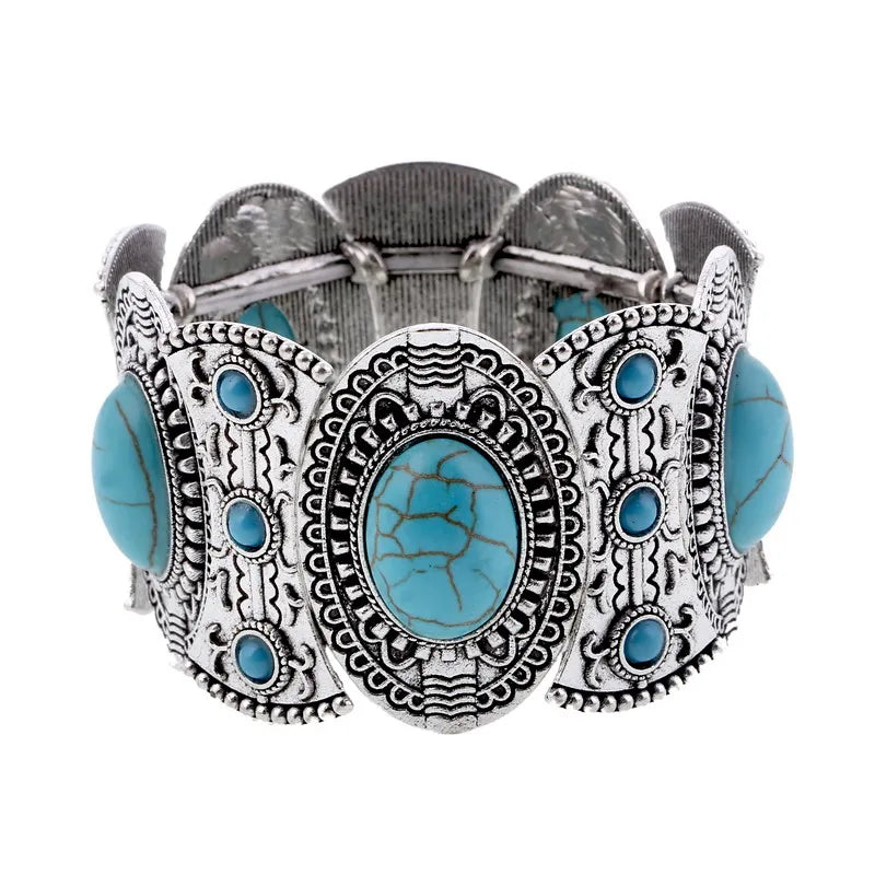 Boho Elastic Bracelets Ethnic Vintage Stretch Bohemian Femme Bracelets