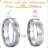 Love Alliances Marriage Wedding Rings Eco Healthy Titanium Stainless Steel Jewel
