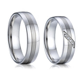 Love Alliances Marriage Wedding Rings Eco Healthy Titanium Stainless Steel Jewel