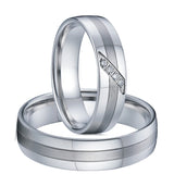 Love Alliances Marriage Wedding Rings Eco Healthy Titanium Stainless Steel Jewel