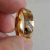 Love Alliances Marriage Wedding Rings Eco Healthy Titanium Stainless Steel Jewel