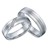 Love Alliances Marriage Wedding Rings Eco Healthy Titanium Stainless Steel Jewel