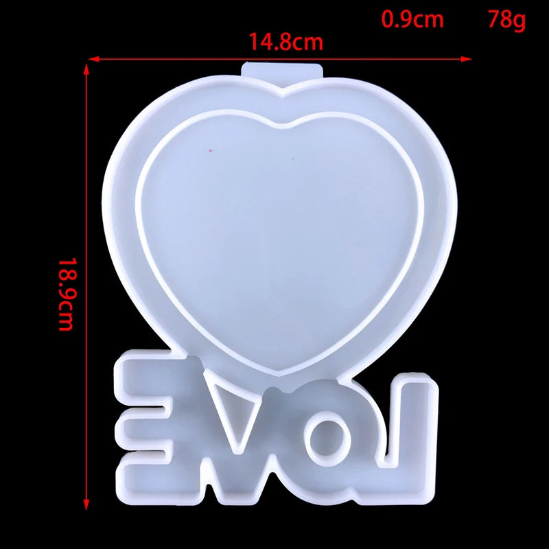 Heart-shaped Photo Frame Epoxy Resin Mold