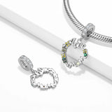 Mother's Wreath 925 Silver Pendant DIY Bracelet Beads