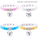 Heart Chokers for Women, Laser Leather Necklaces