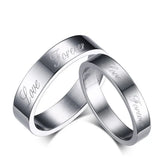 LOVE forever couple ring stainless steel ring