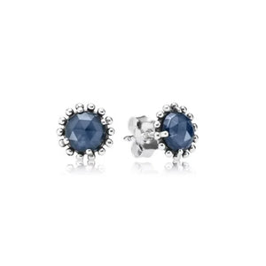 925 Sterling Silver Charm Zircon Earrings Princess Square Love Art