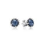 925 Sterling Silver Charm Zircon Earrings Princess Square Love Art