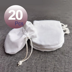 20Pcs Flannel Teal Jewelry Gift Velvet Bag Pouch Polishing Cloth