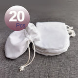 20Pcs Flannel Teal Jewelry Gift Velvet Bag Pouch Polishing Cloth