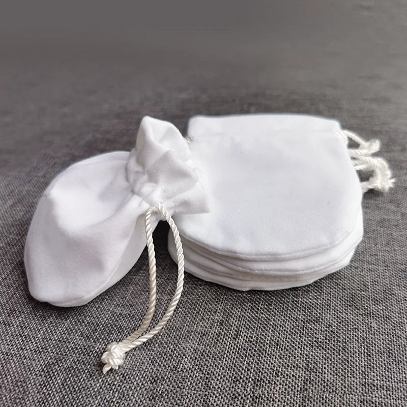 20Pcs Flannel Teal Jewelry Gift Velvet Bag Pouch Polishing Cloth